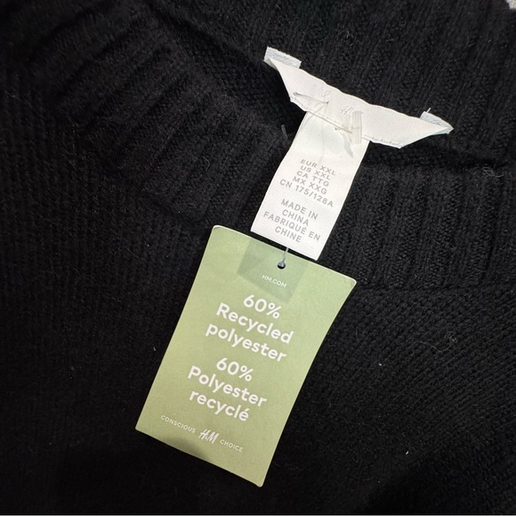 NWT H&M Appliquéd knit oversized sweater dress - Picture 6 of 8